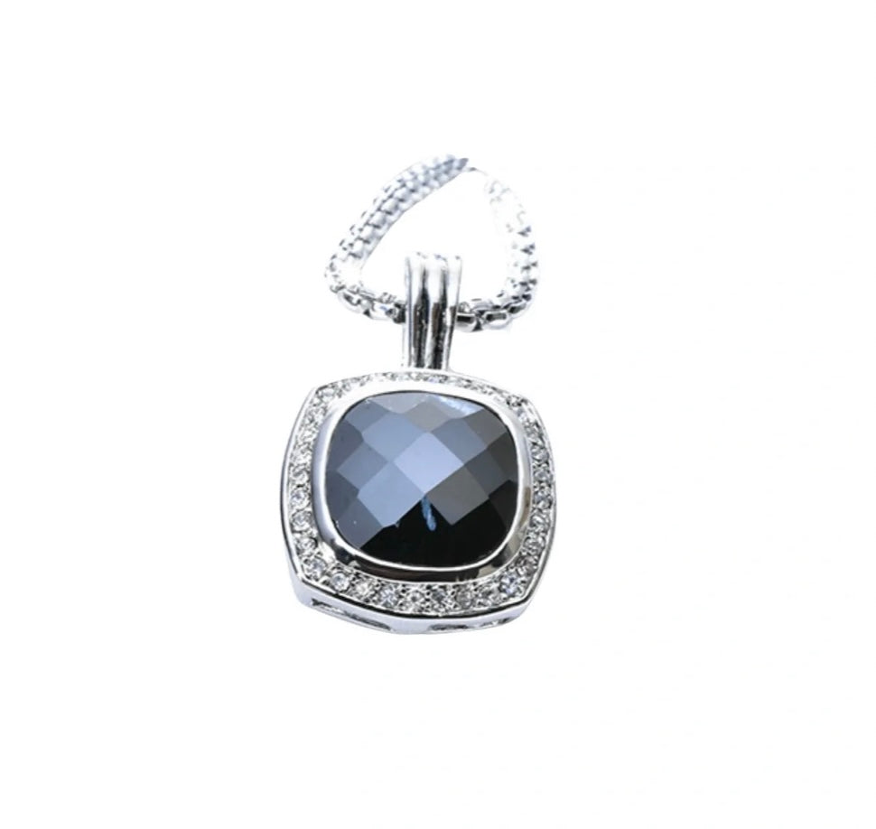 Cushion Cut Pendant Necklace